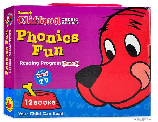Clifford Phonics Fun Pack 1-6 The Big Red Dog 大紅狗克里弗系列 自然拼讀套書｜6 boxes 72 books｜點讀版