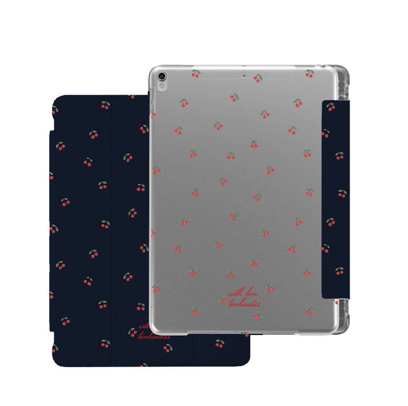 【Navy X The Ruby Reds】透明磨砂書本式 iPad Case