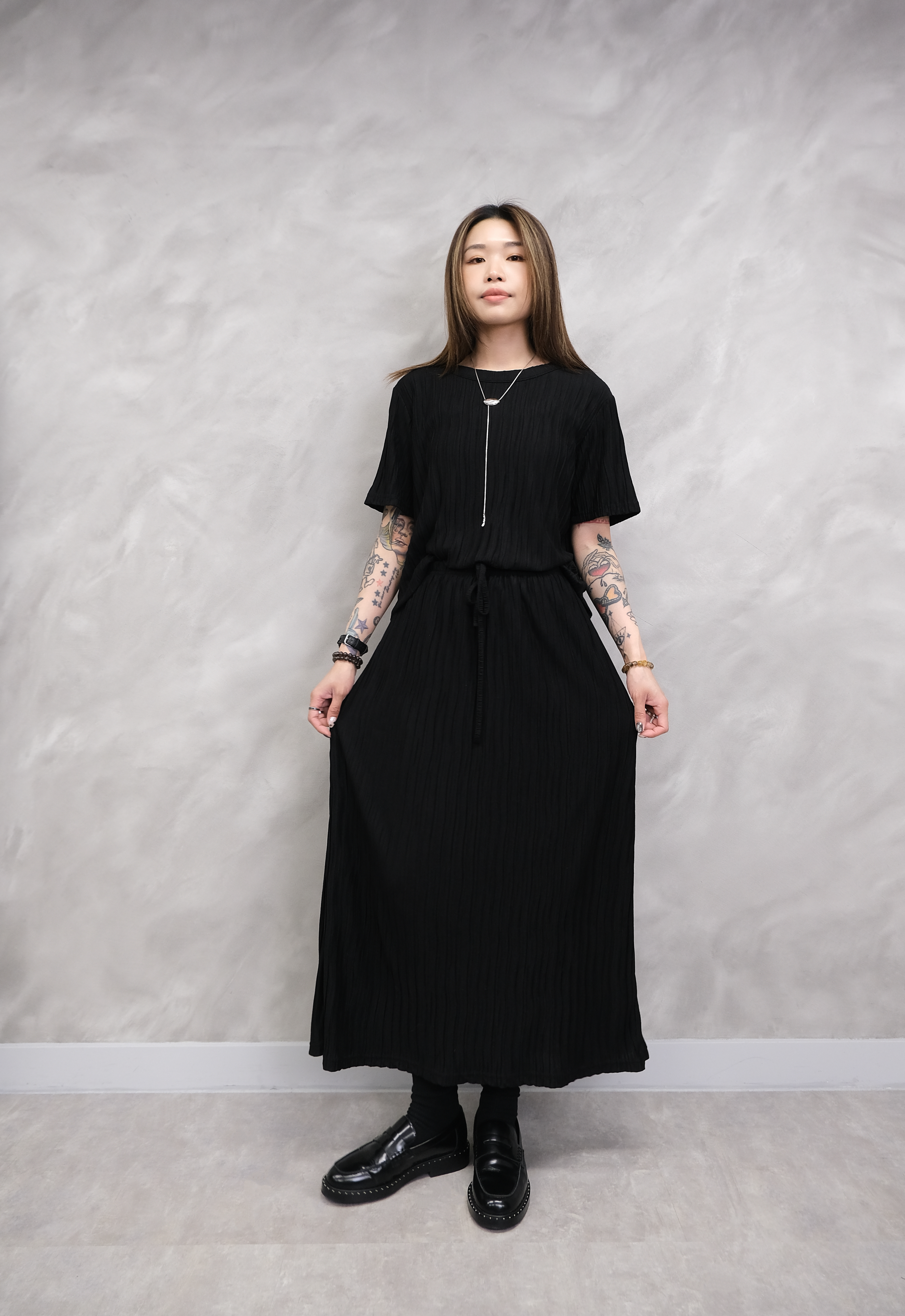 (必買款) Textured cotton skirt #sk41