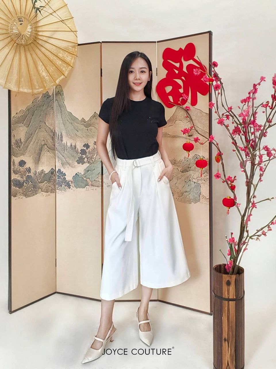 A字阔腿裤子 P0086