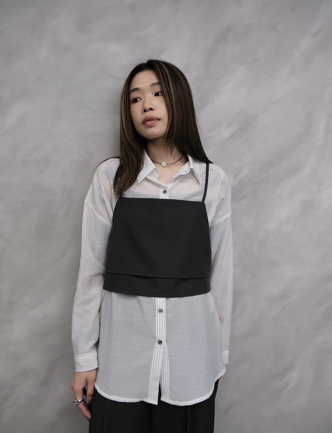 Premium layered top #top118