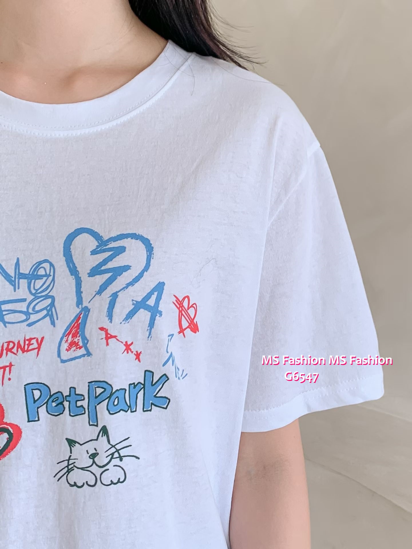 G6547 靚print tee