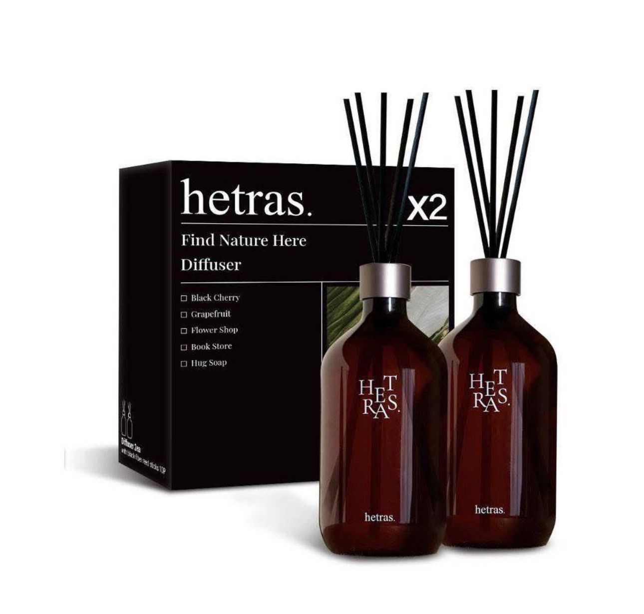 hetras 療癒極致擴香瓶500ml (1套2枝)
