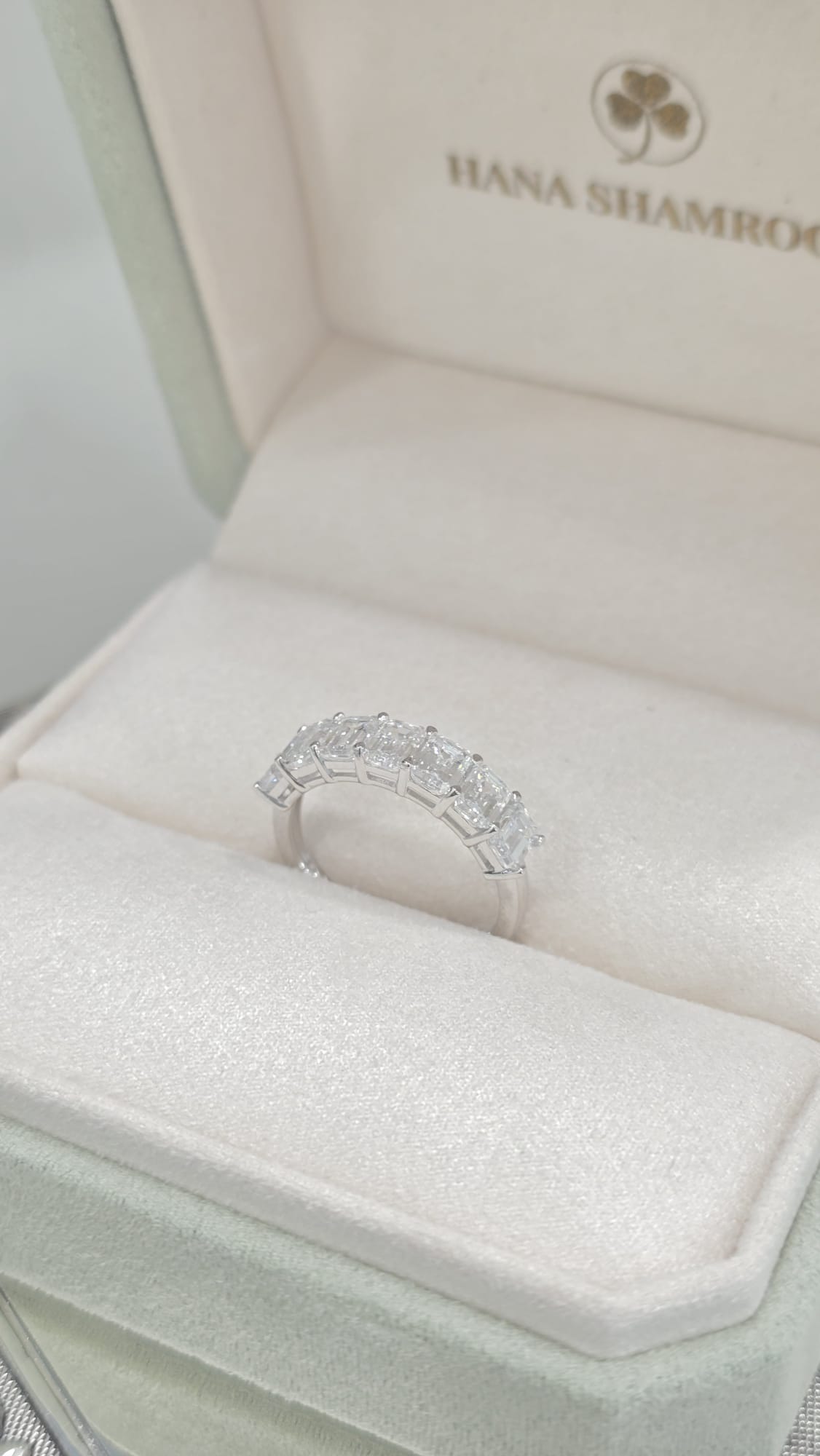 18K白培育鑽石戒指 D2.44ct/7 W2.6g S14#