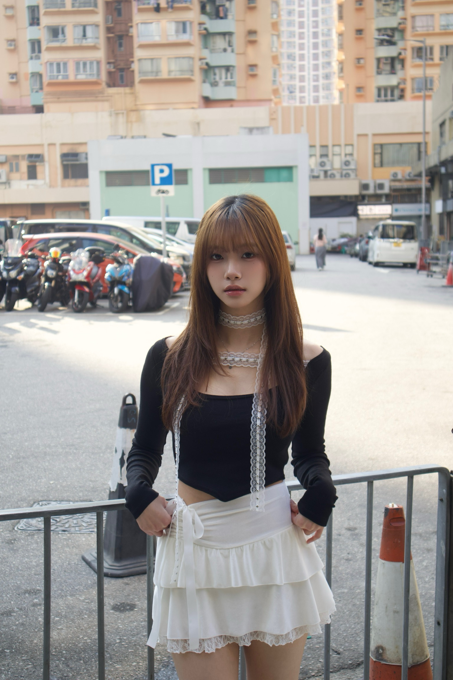 人氣款 韓國Lacy蝴蝶結兩層蛋糕裙(絲絨質地)