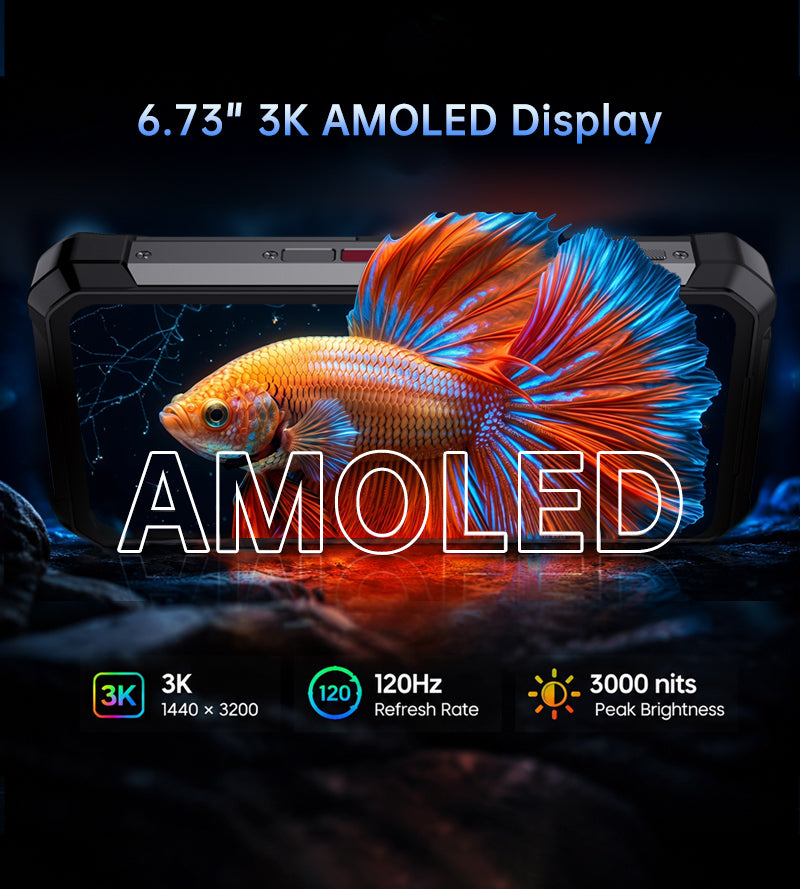 8849 Tank 5 | 5G | 三防手機 | DLP 投影儀 | 測距儀 | 17,600mAh | 120W | 6.73" AMOLED | NFC | eSIM