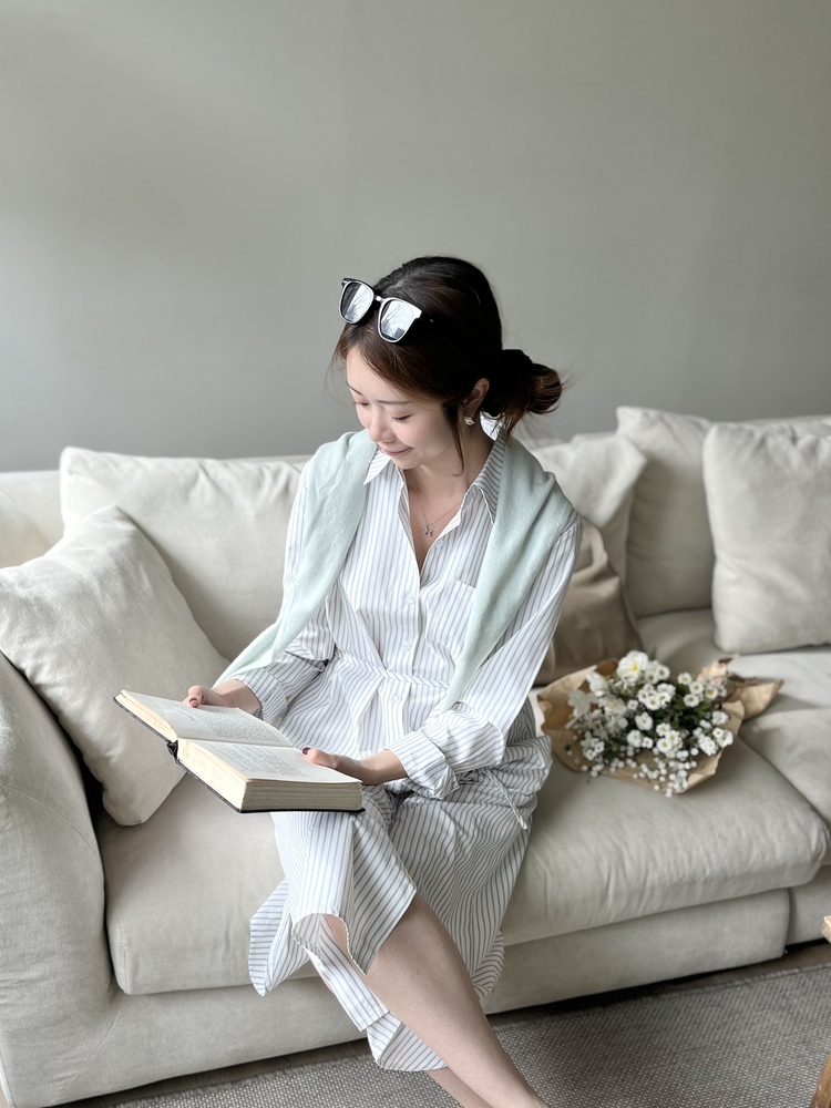 The Striped Shirt Dress