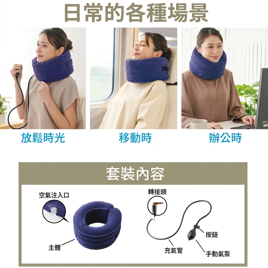 Dr.PRO 頸部氣壓拉伸枕 【預計3至4個星期發貨】