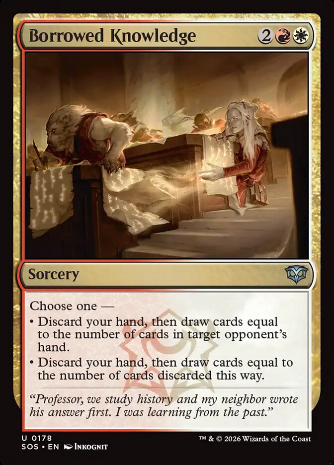 [EN] [Foil] Borrowed Knowledge [SOS-178] U