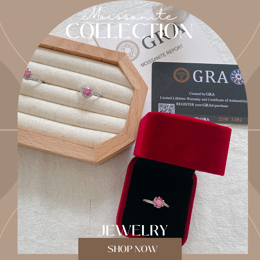 Pink Moissanite Ring Collection - Shop Now
