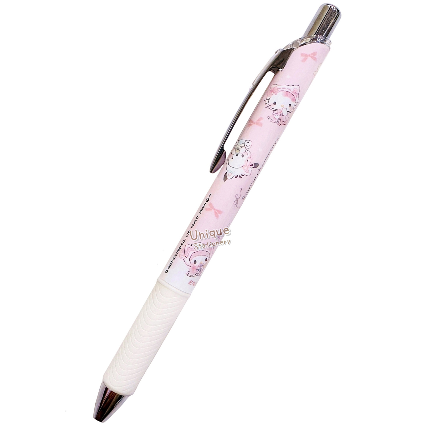  現貨｜Sanrio Characters 貓貓造型 日本製 Pentel EnerGel 0.5mm 黑色 啫喱筆 (CR136796)