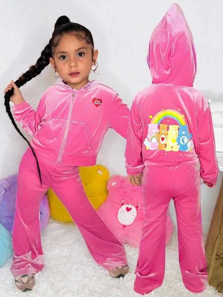 🌈🐻兒童天鵝絨運動套裝