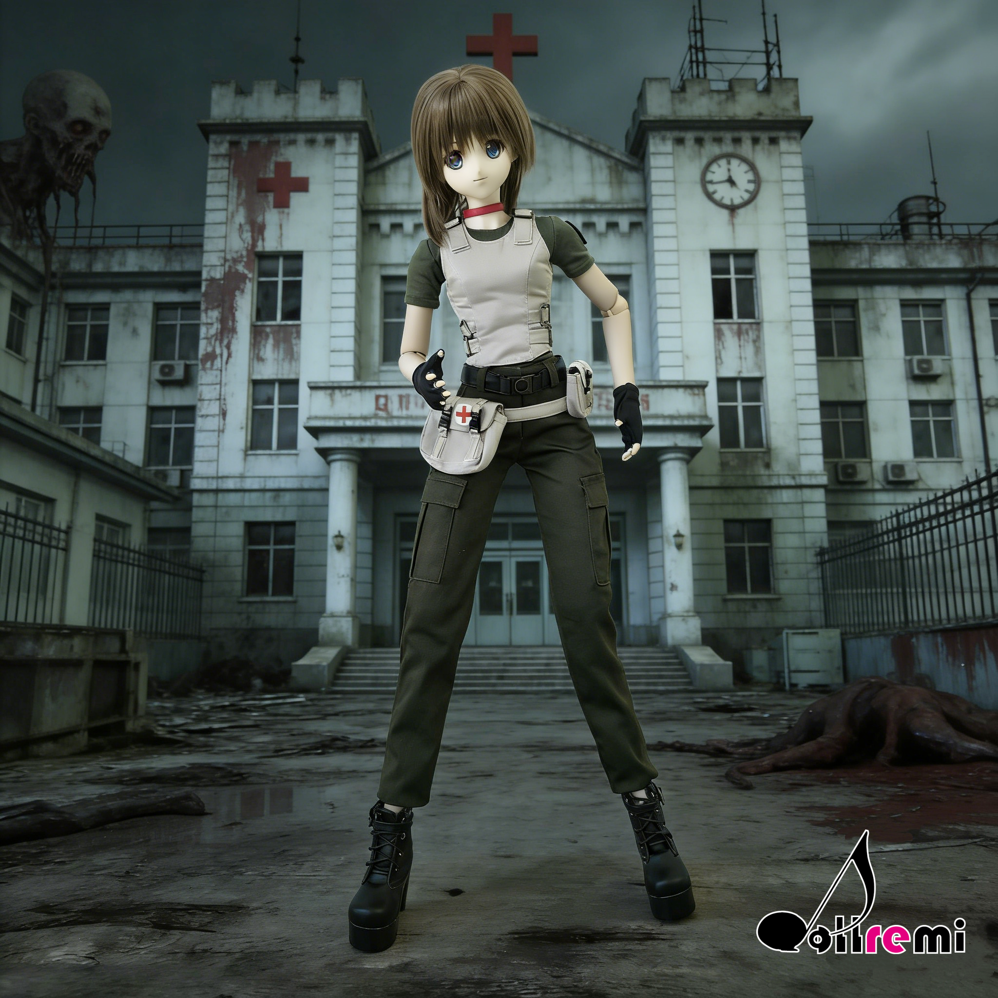 【dollremi】(DD0920) COS Resident Evil : Biohazard - Rebecca Chamber 生化危機 - 瑞貝卡·查姆博斯 Standard S.T.A.R.S.2002 costume