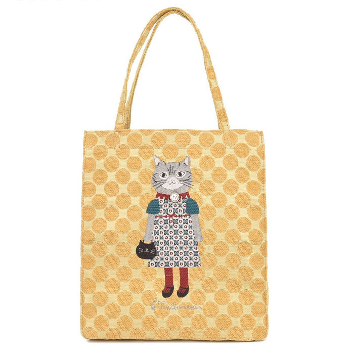 [現貨] [日本直送] Kusuguru 貓貓 Totebag | H25 x W23 x D12cm（把手長度）40cm {TF2605004}