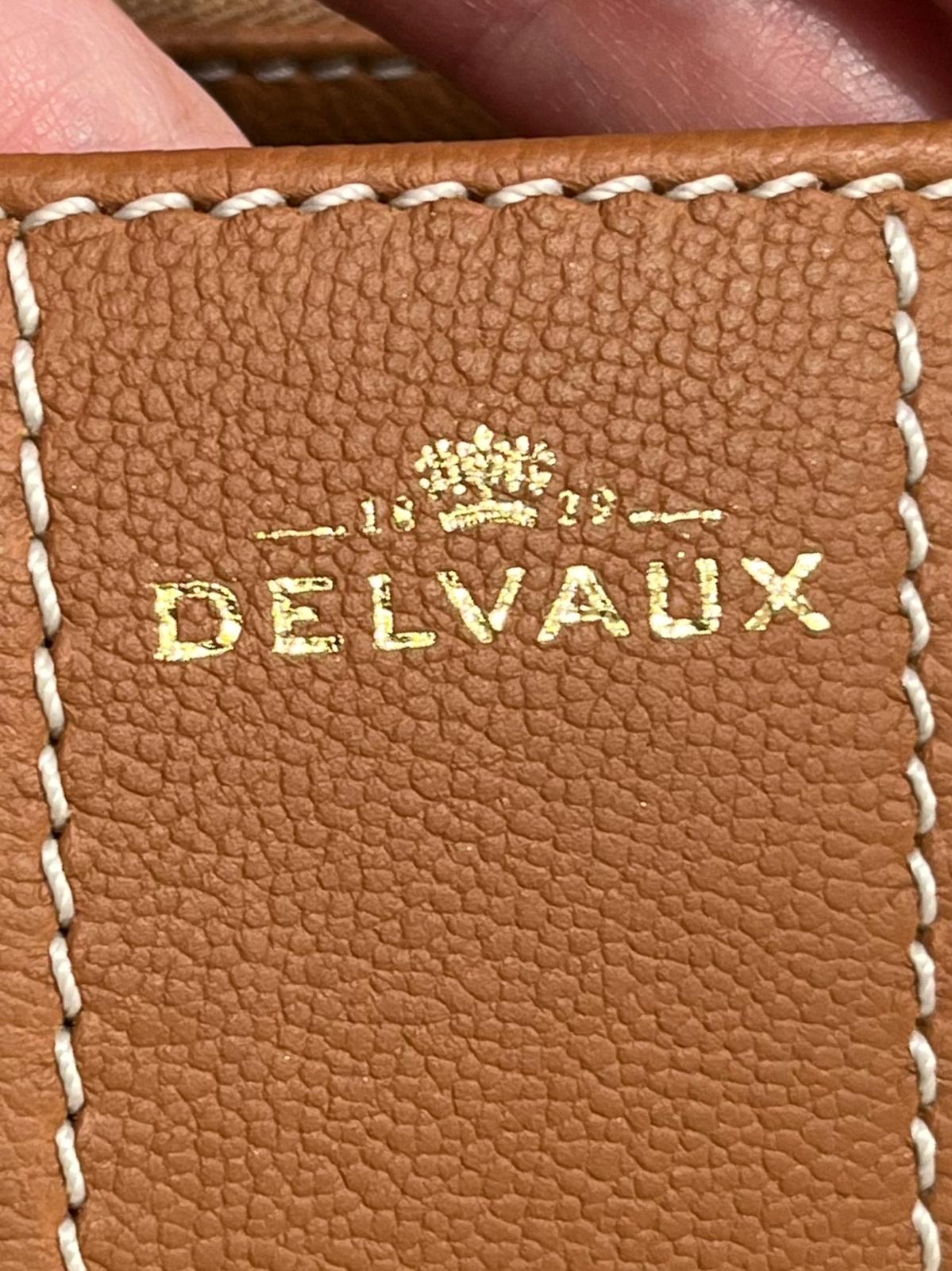 Delvaux Brillant east west mini 焦糖色 100%Authentic ,98%new ✅收據✅certificate✅鏡✅dust bag