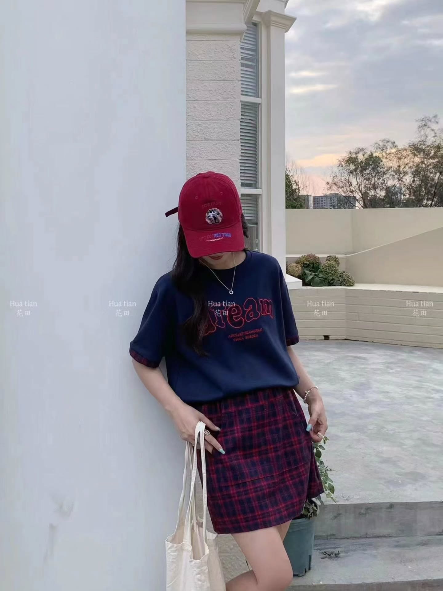 8033-9 韩系格子套装 🇨🇳