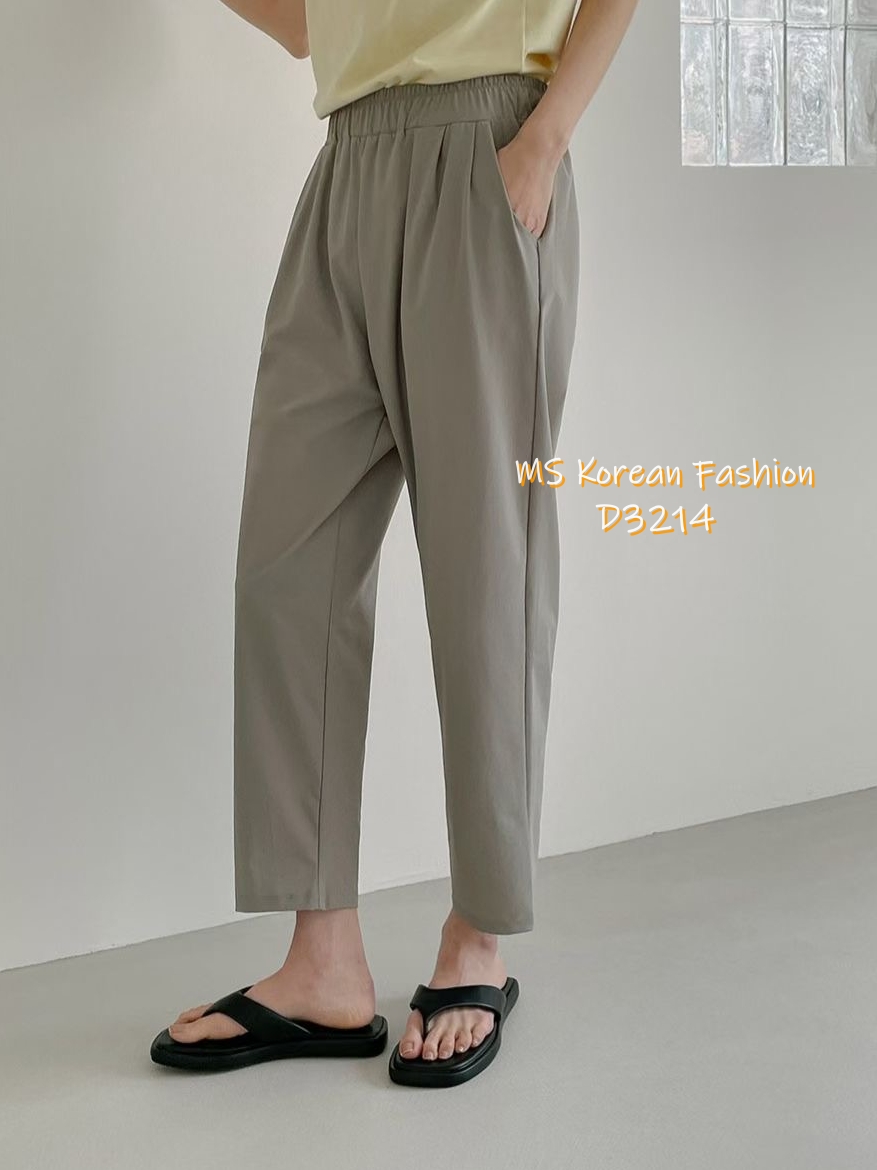 D3214 韓國🇰🇷冰涼料休閒褲
