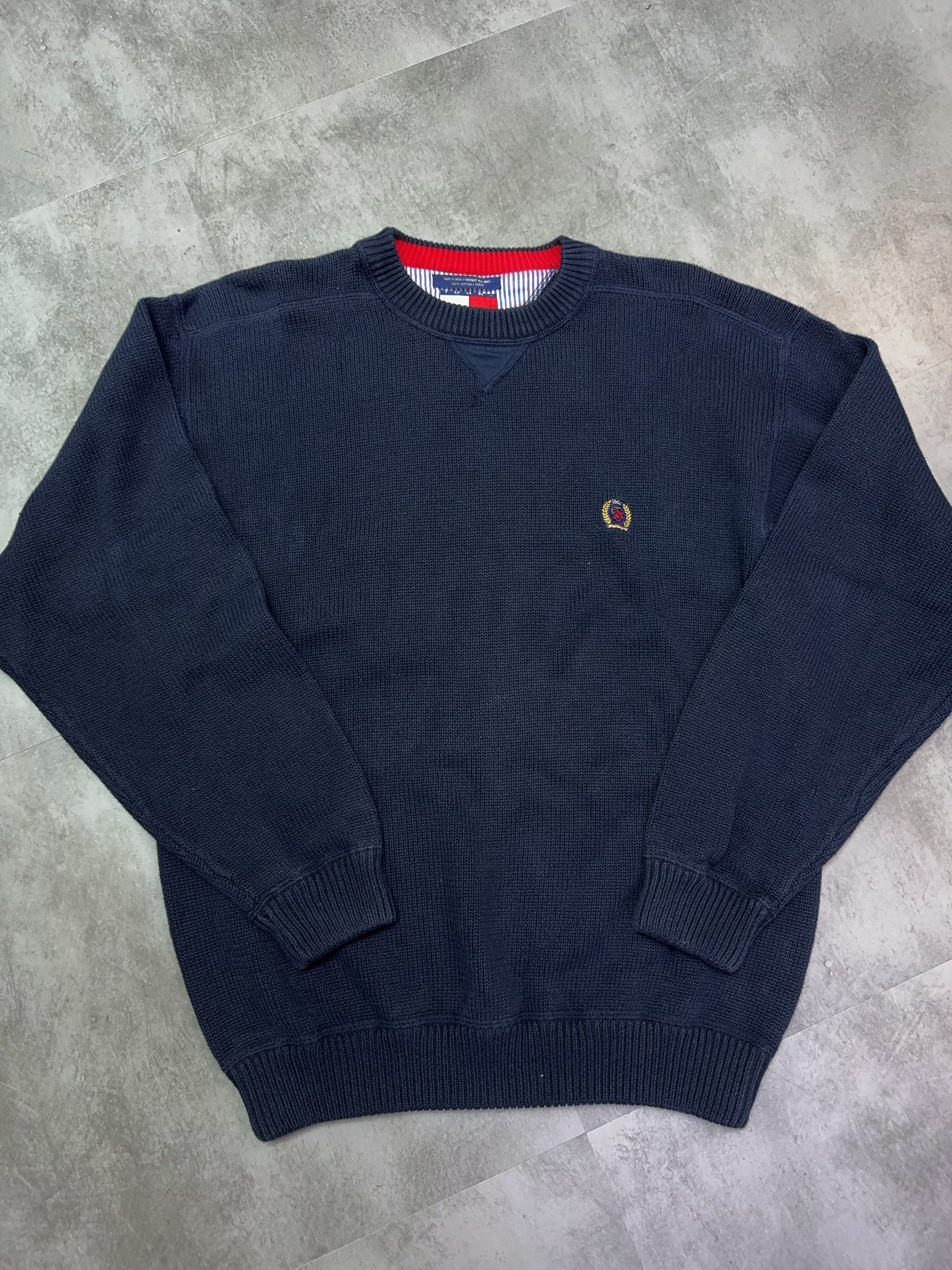 Navy Tommy Sweater - L
