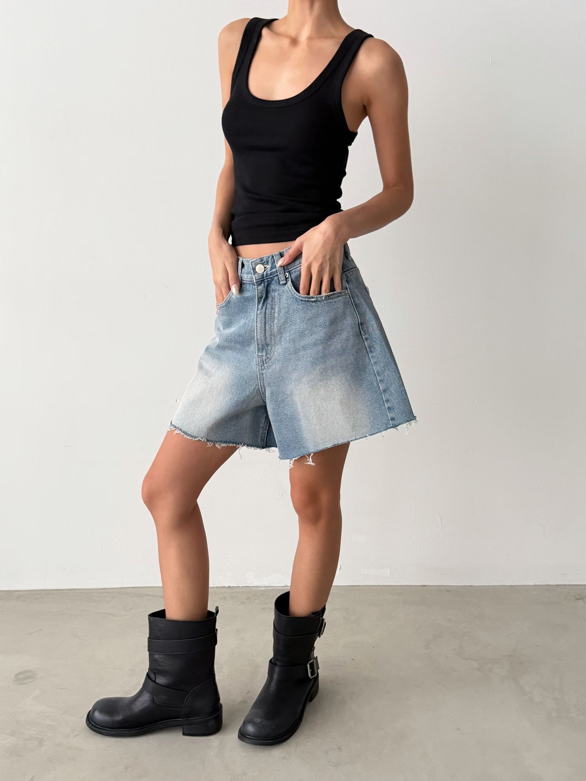 Denim shorts #pt70