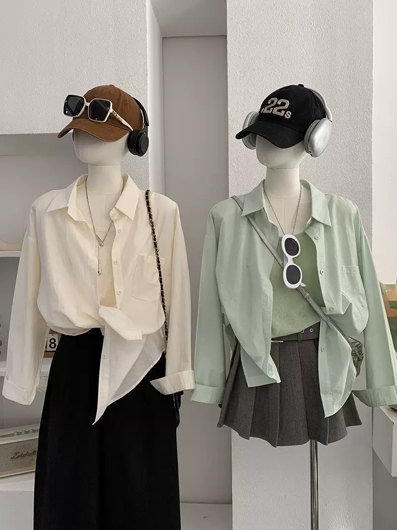 爆款！休闲穿搭 防晒衬衫两件套