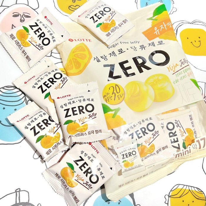 樂天 ZERO 【無糖】柚子果凍軟糖