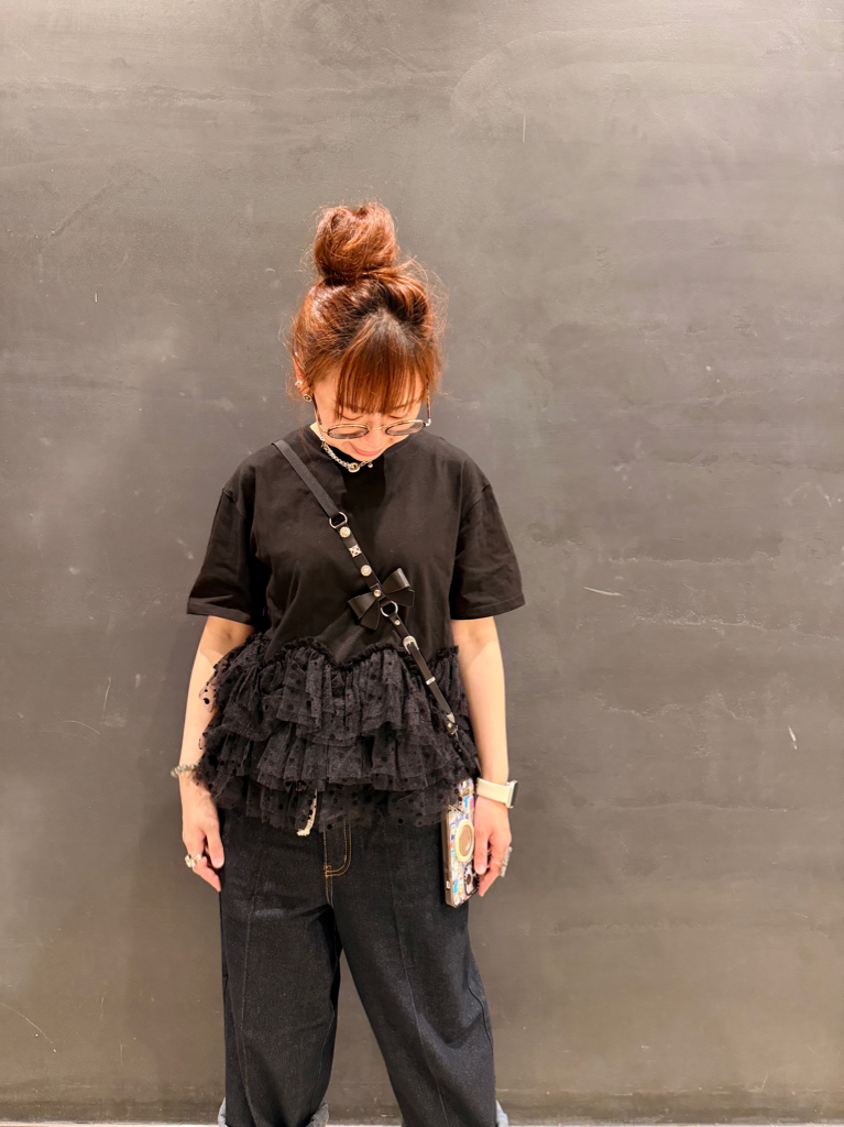 日本拼款波點衫