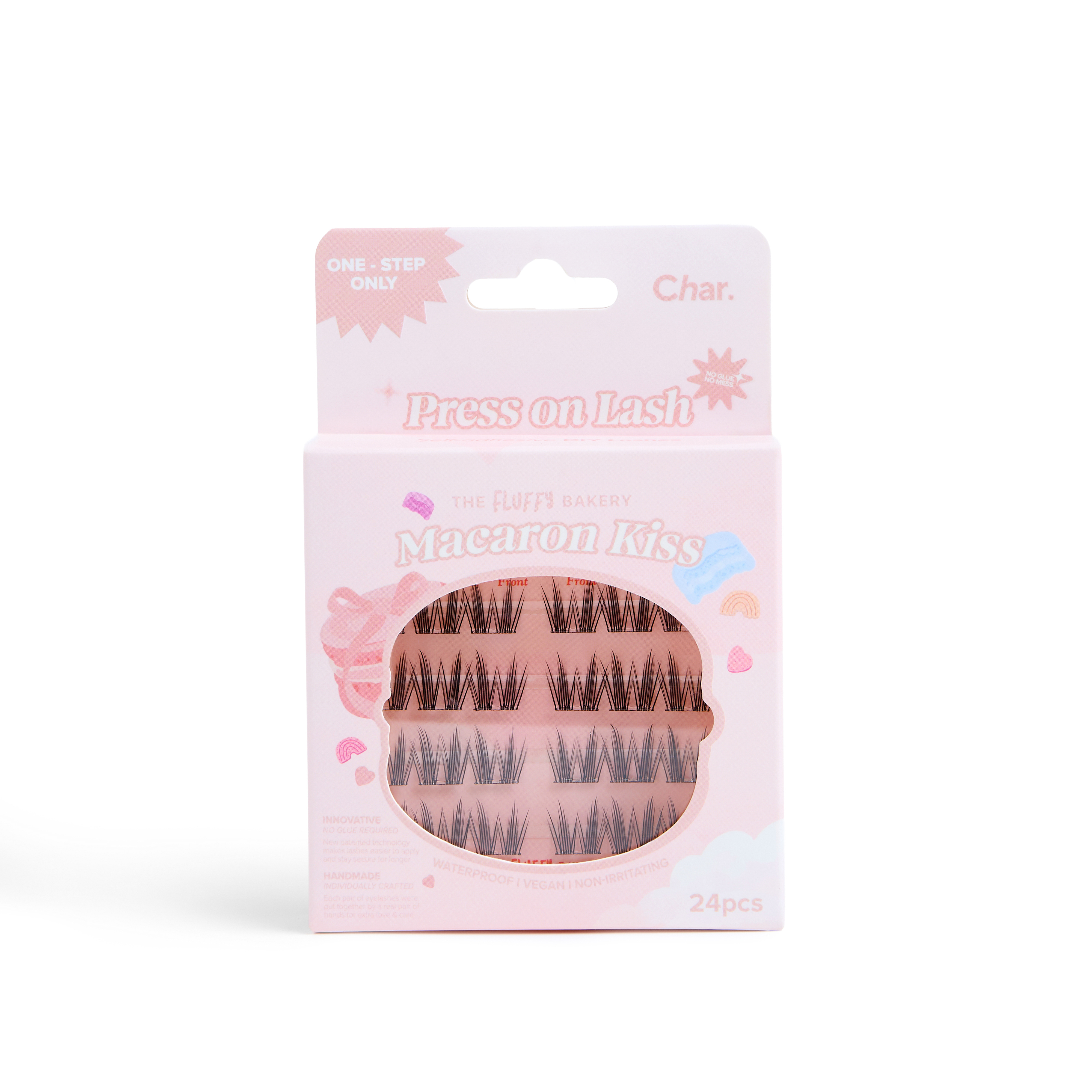 Char. Fluffy Bakery系列 柔軟假眼睫毛（Macaron Kiss 24PCS）