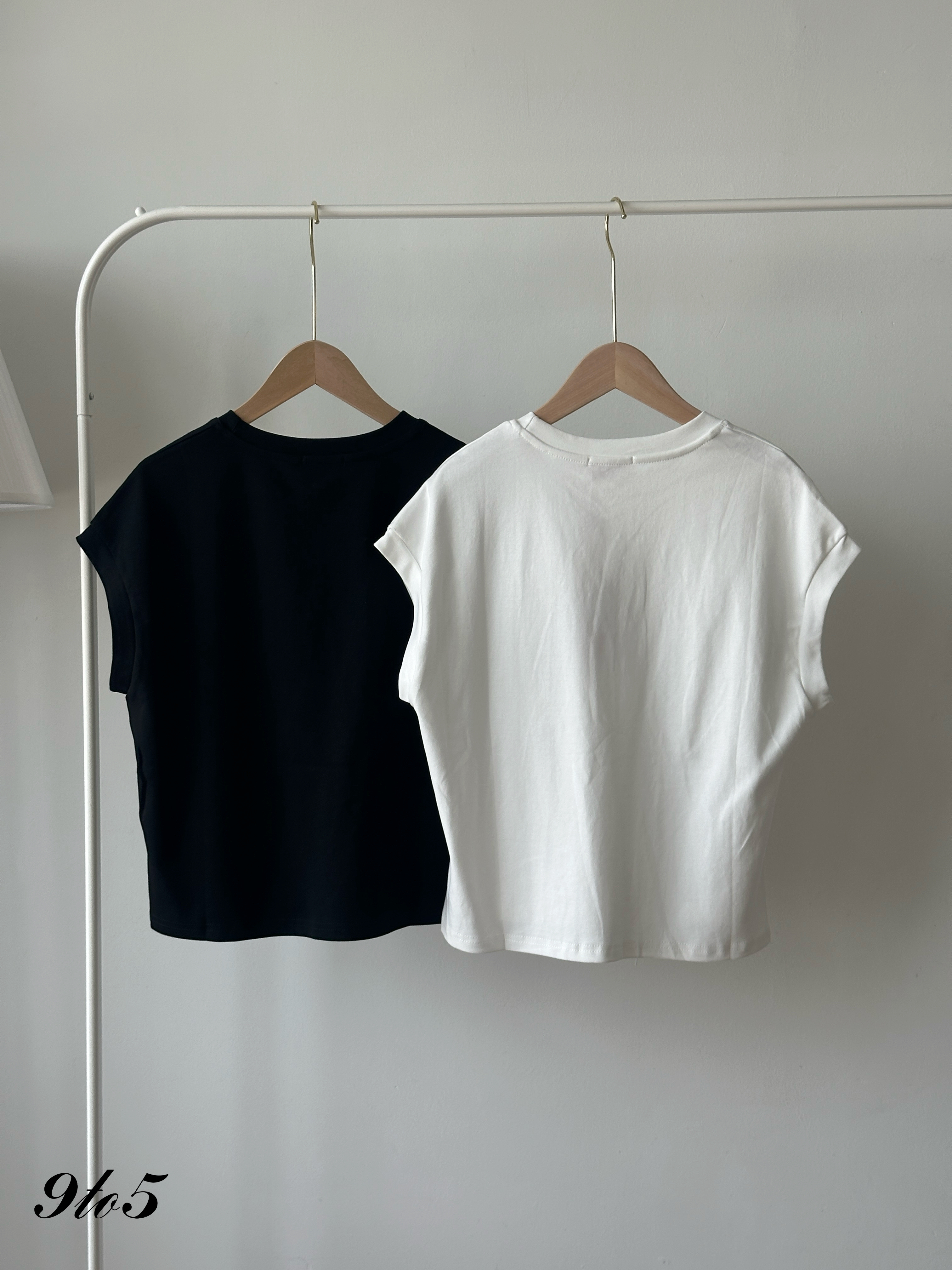 T4431 Cape Sleeve Plain Tee - 5 Colors 