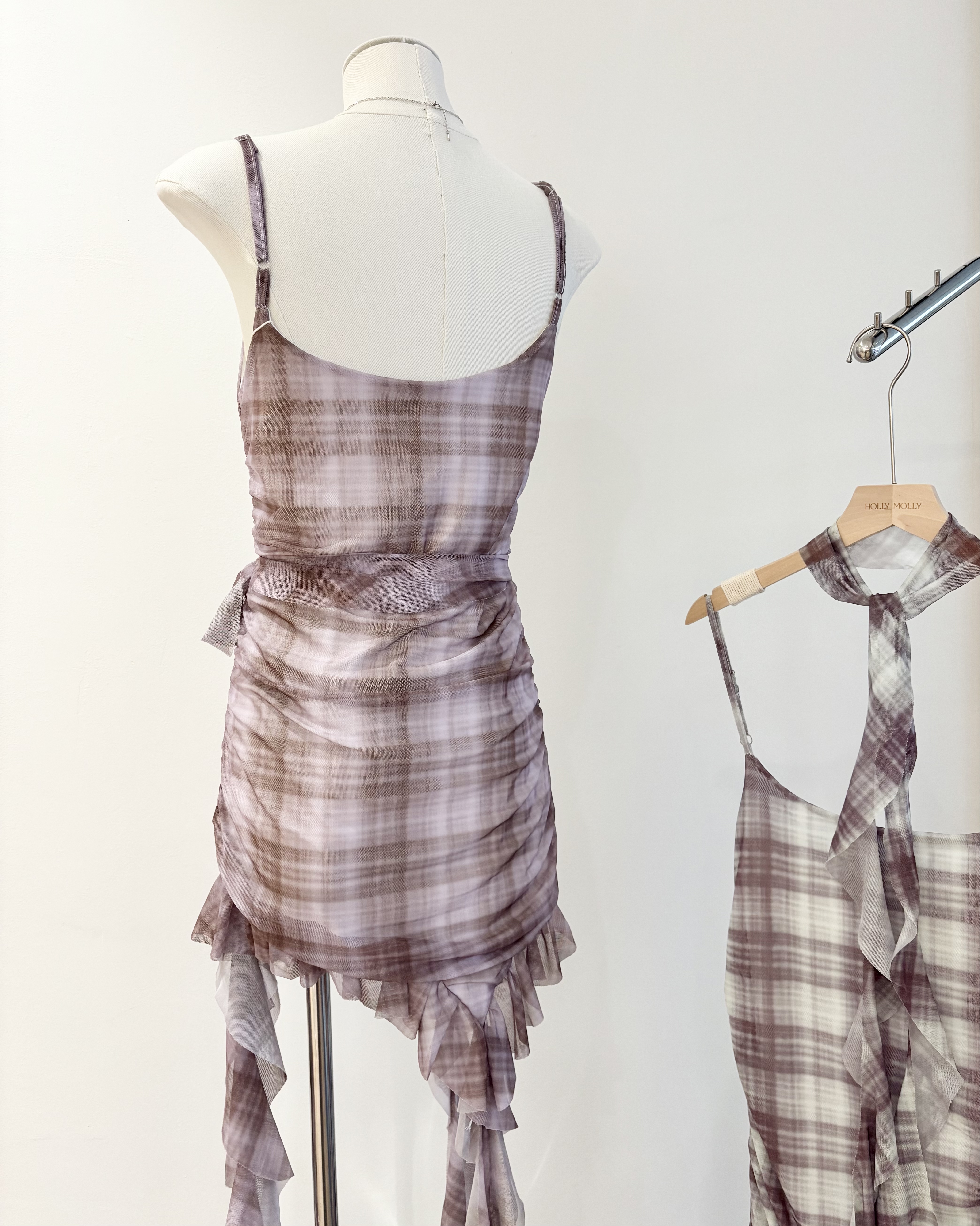 DR361飘带晕染裙