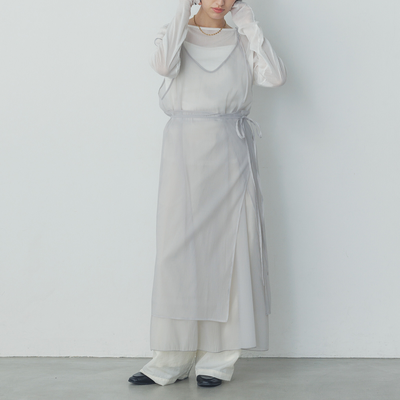 霧感疊穿連身outer【JOP002】