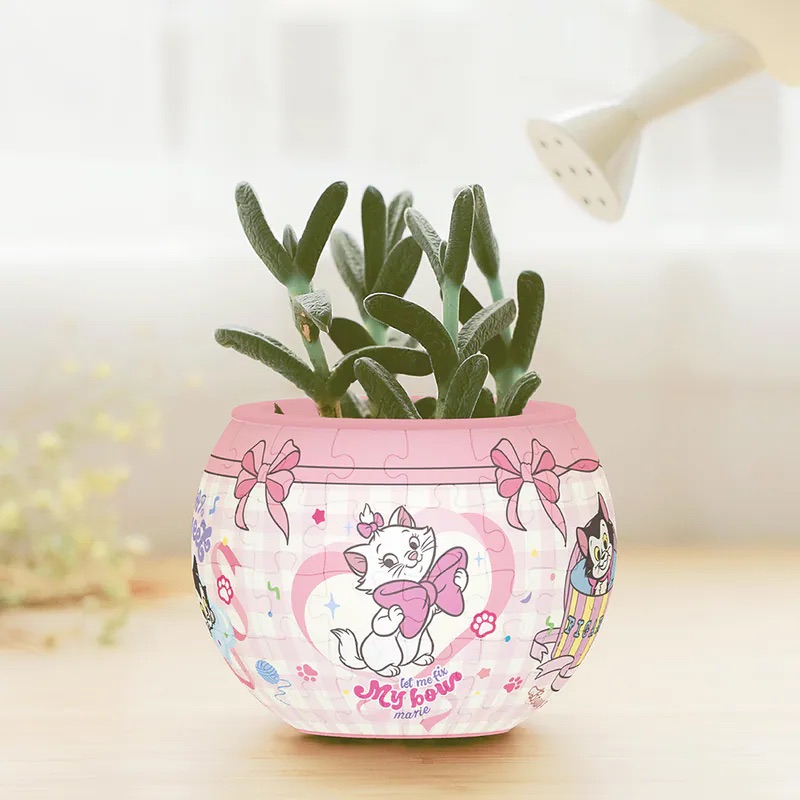 📦訂購 台灣代購 迪士尼系列 貓狗系列 緞帶小貓盆栽 80片 拼圖