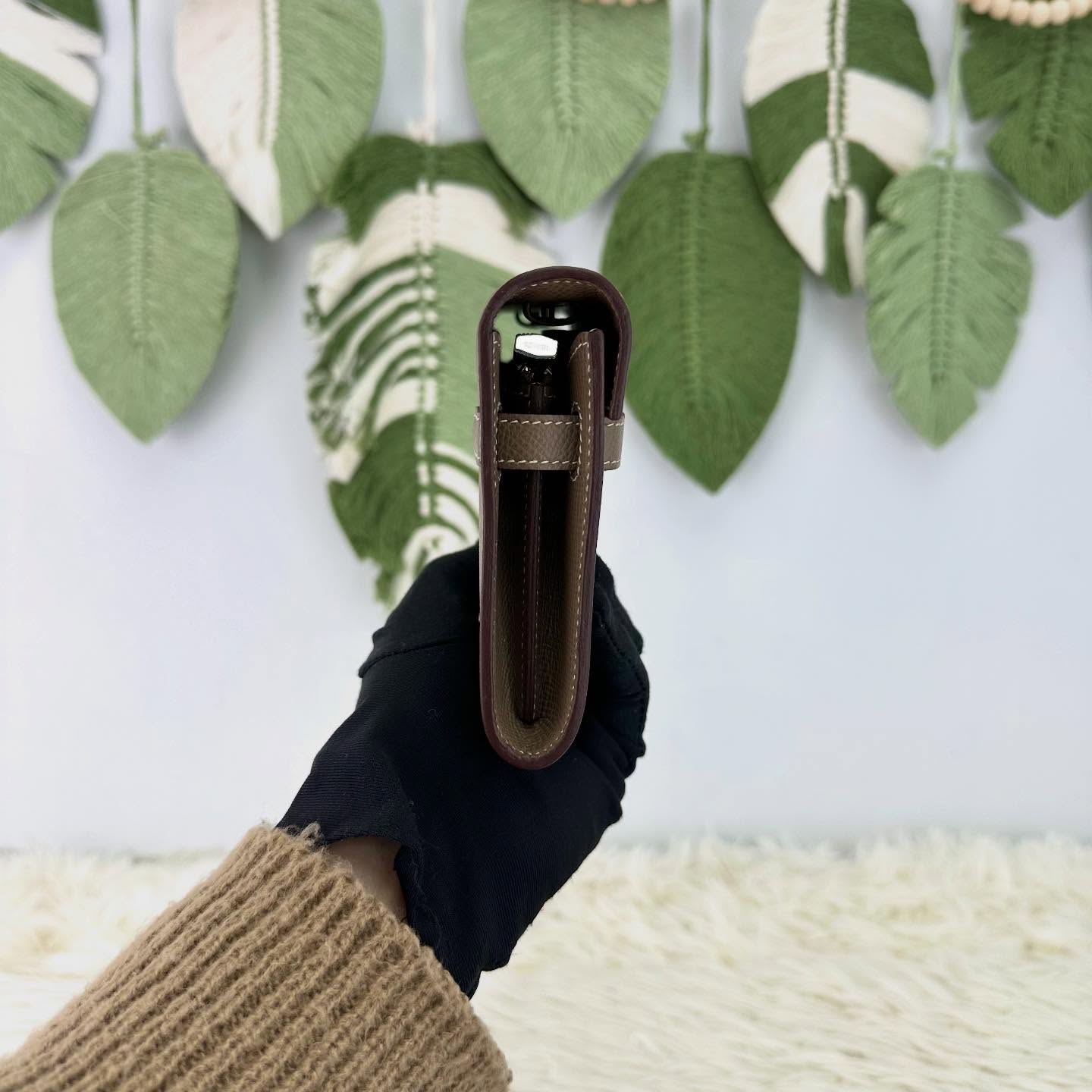 HERMES🤍PRE OWNED Kelly To Go 大象灰銀扣 Z Stamp 全套有盒🤎