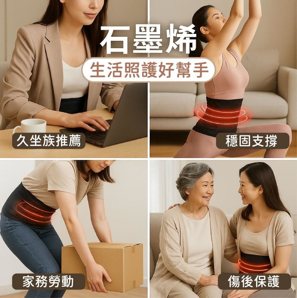 YW260184 - MIT石墨烯遠紅外線塑型機能護腰