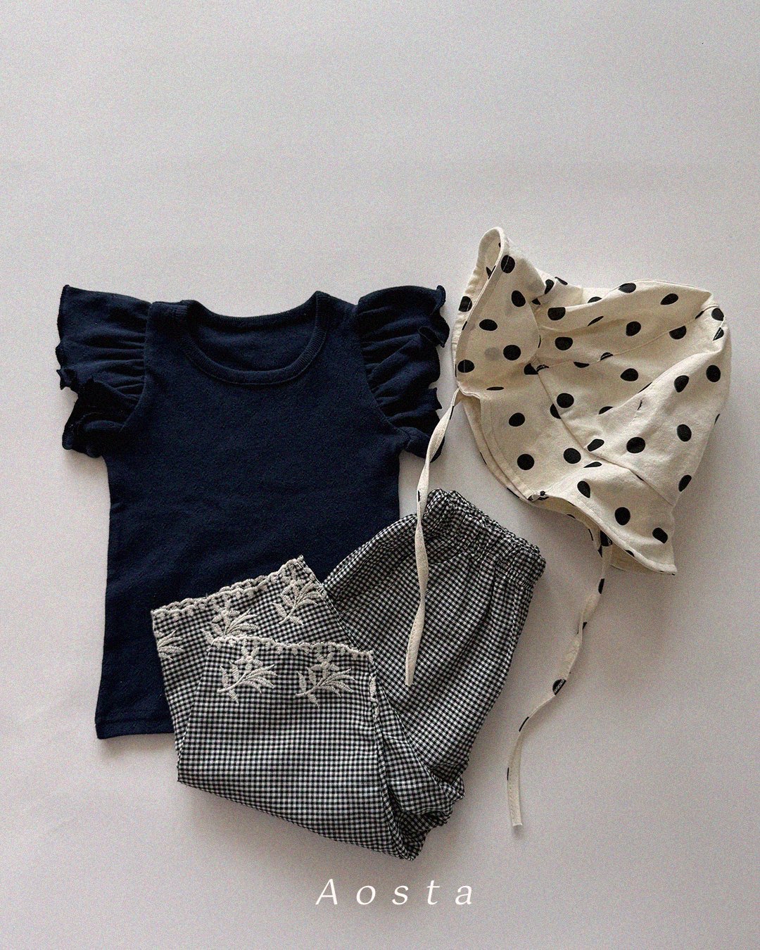Aosta | lace pants (Ivory/Check 2XL(100-115)