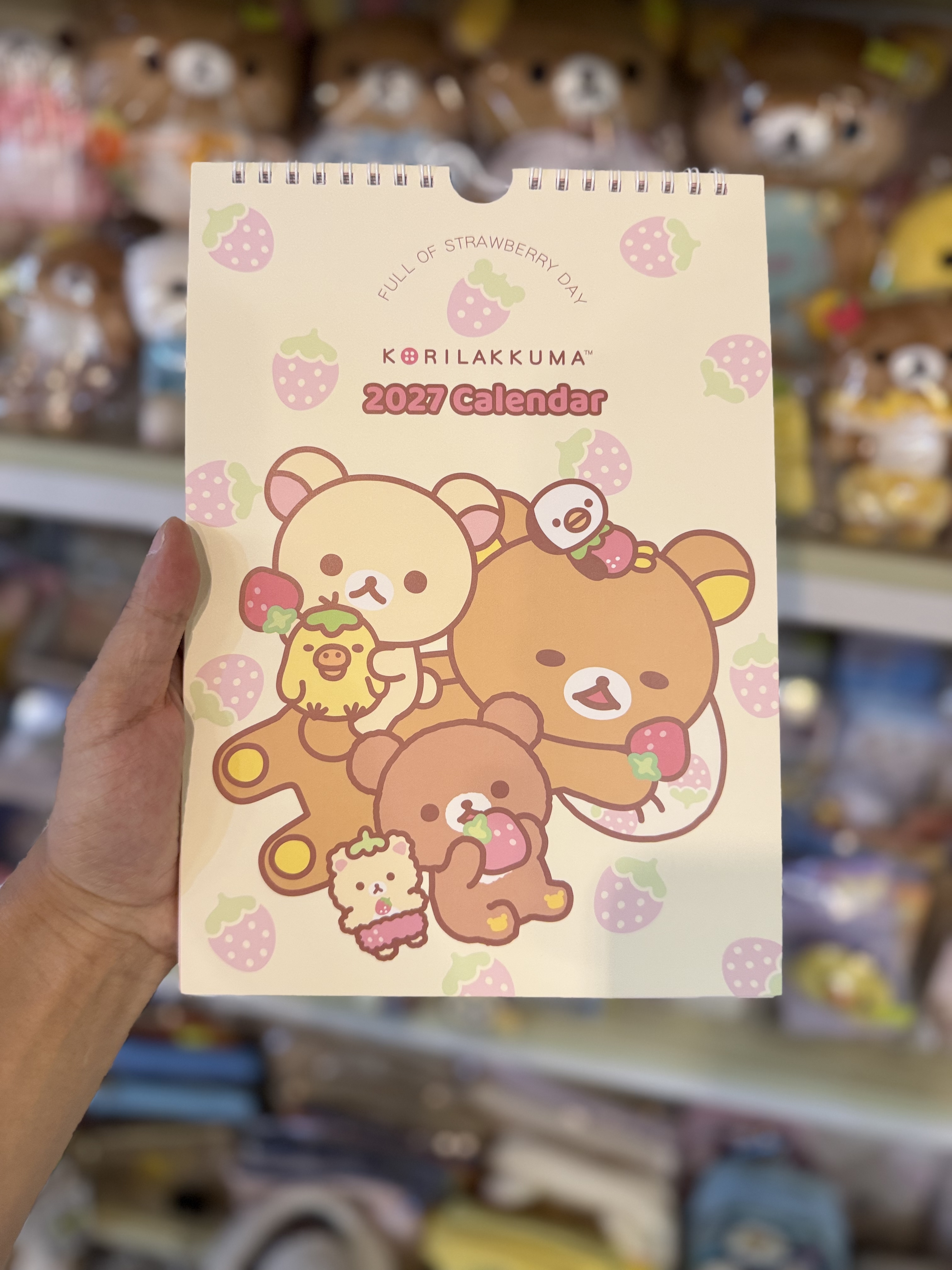 《現貨》全新香港版Rilakkuma  2027年直身掛曆（香港假期）