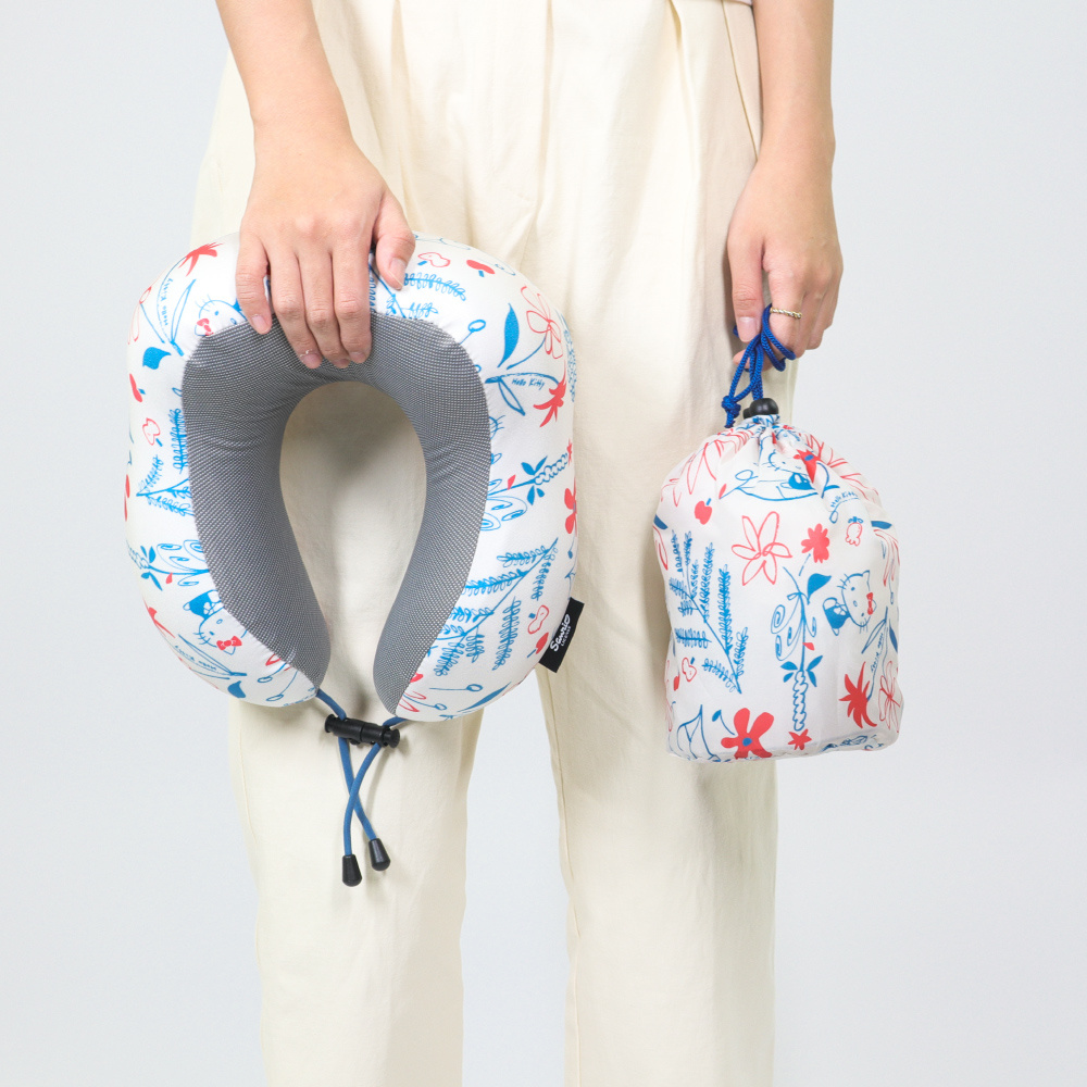 📦訂購 台灣代購 murmur Sanrio 三麗鷗 Hello Kitty 花線 旅行頸枕 (附收納袋)