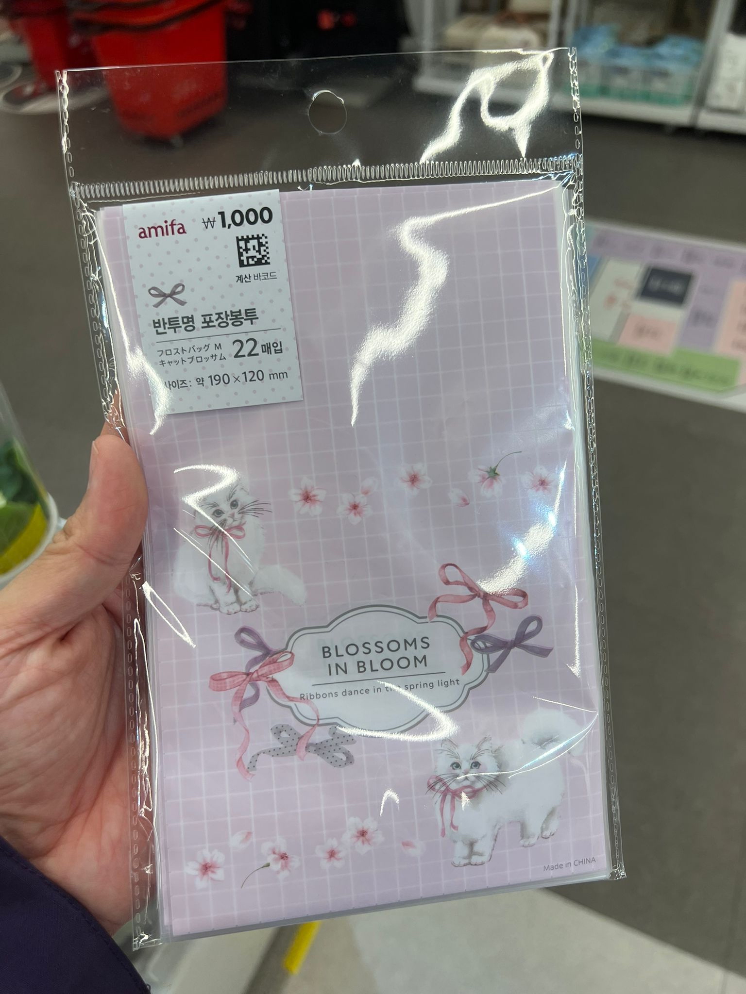 櫻花貓禮物袋 22入