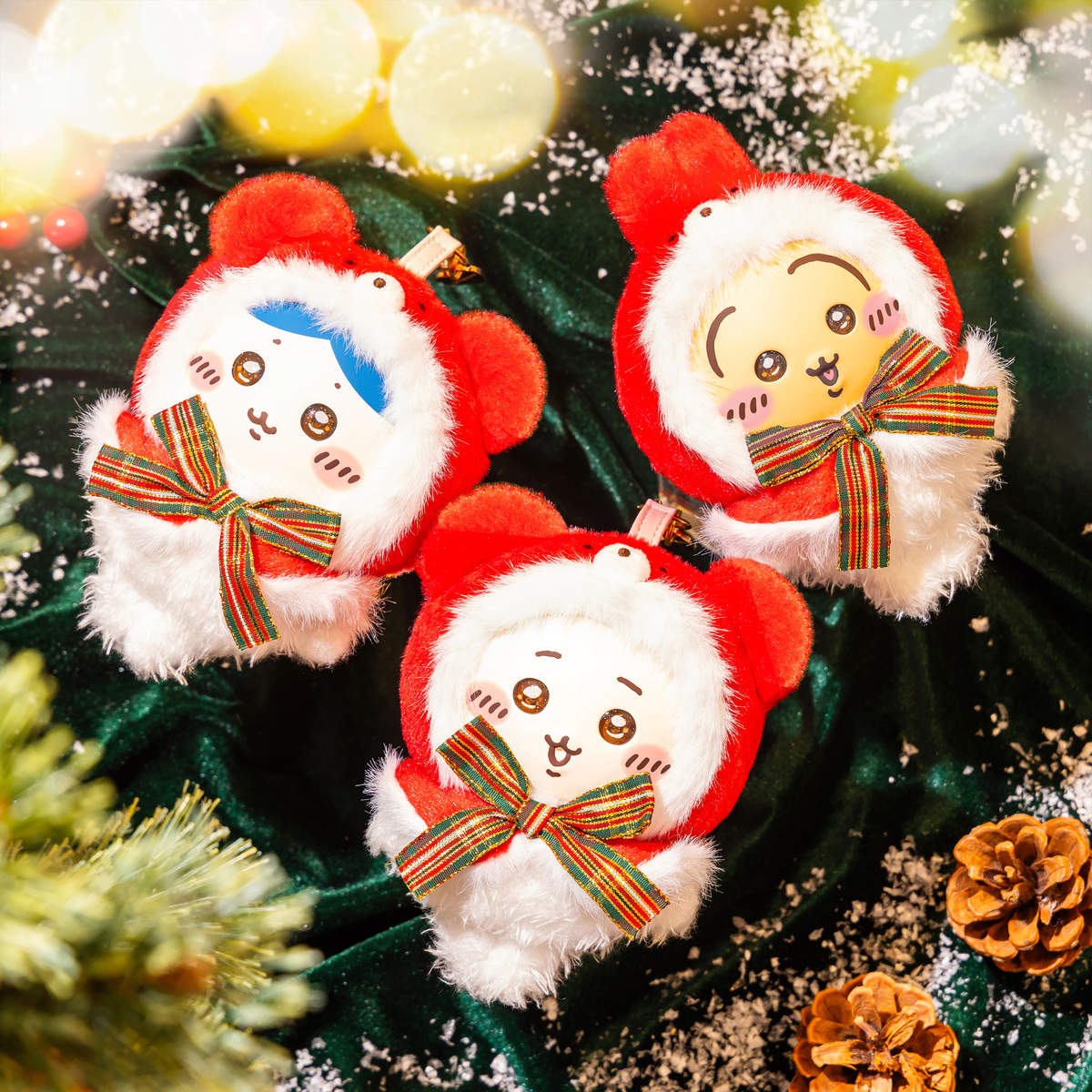 🎀【預訂】 Chiikawa Christmas Teddy Bear 公仔掛飾 - Usagi
