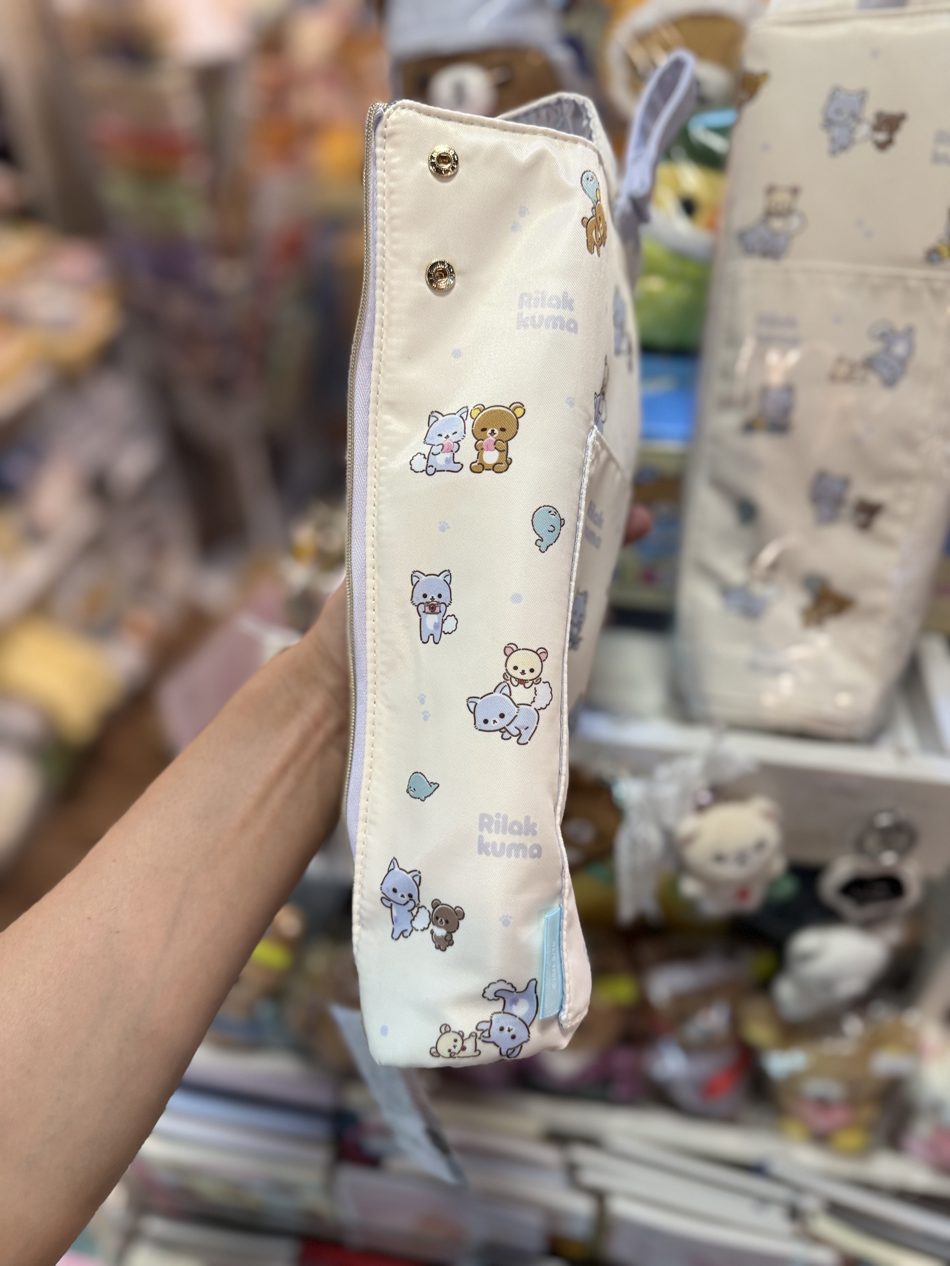 《現貨》全新Rilakkuma瓦瓦貓系列捲髮夾袋