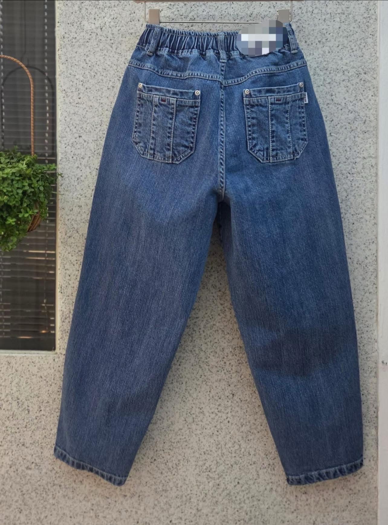 橡筋腰蘿蔔cut 牛仔褲