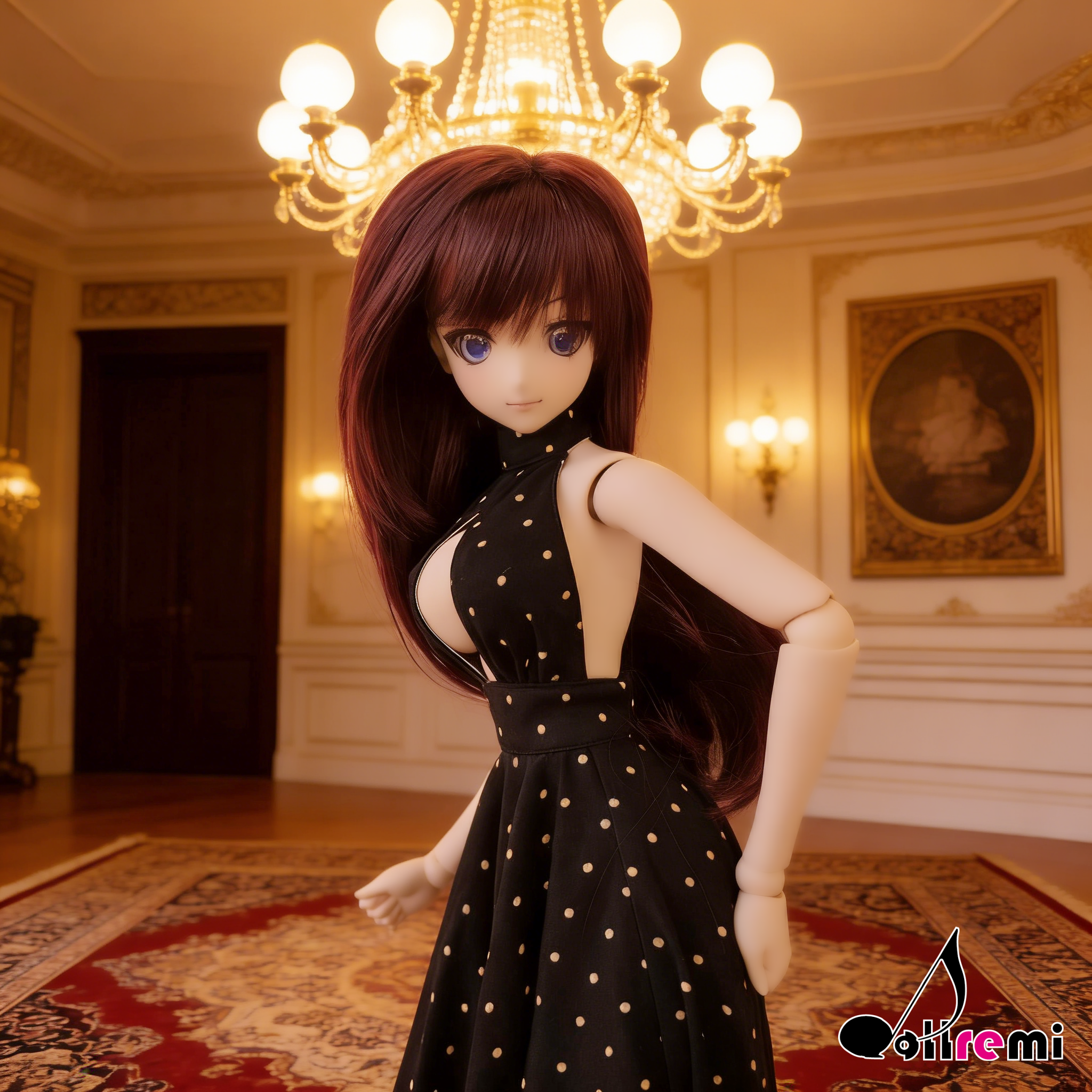 【dollremi】(DD0283D) 開胸長裙 Open chest Long Dress