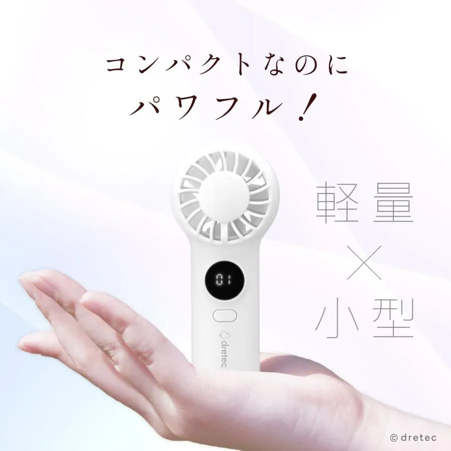 Dretec 掌上型手持風扇（附夾子）FN-209 [預計8月中出貨]