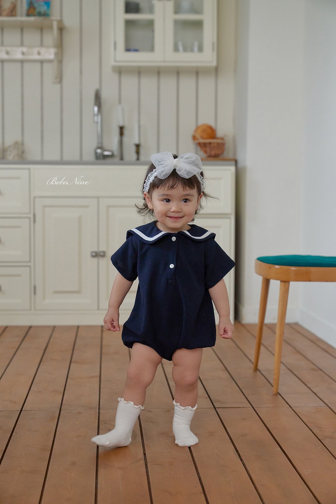 ☀️預訂 韓國直送☀️🇰🇷Bebenine兩色蕾絲波點蝴蝶結髮帶