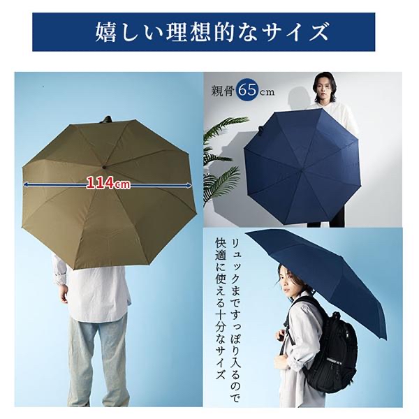 『預訂優惠』日本KIZAWA Selfold系列輕量8骨碳形狀穩定雨傘(65cm)多色