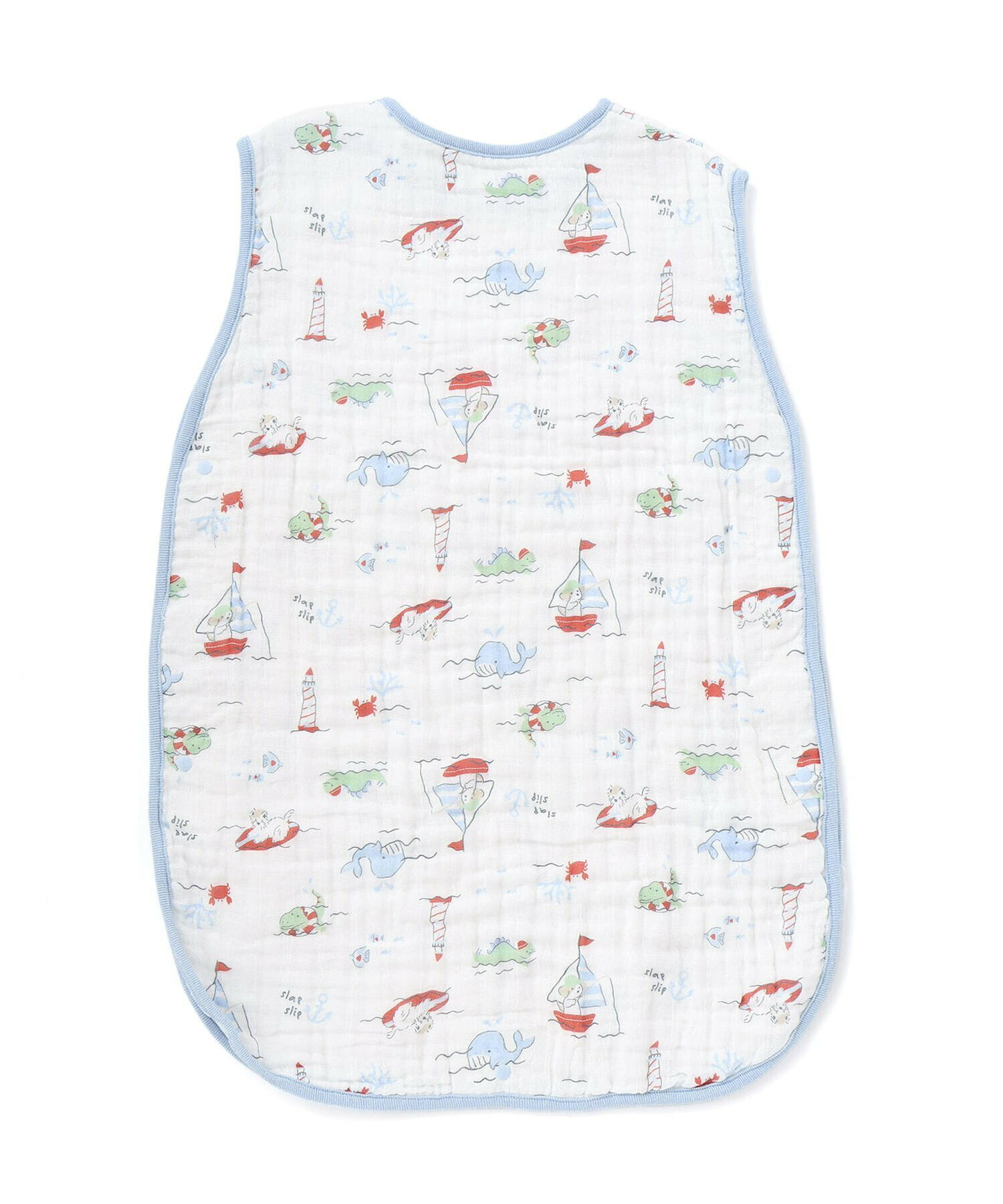 🇯🇵預訂 日本直送🇯🇵Slap Slip Baby三色動物草莓海洋圖案滿印純棉紗防踢睡袋