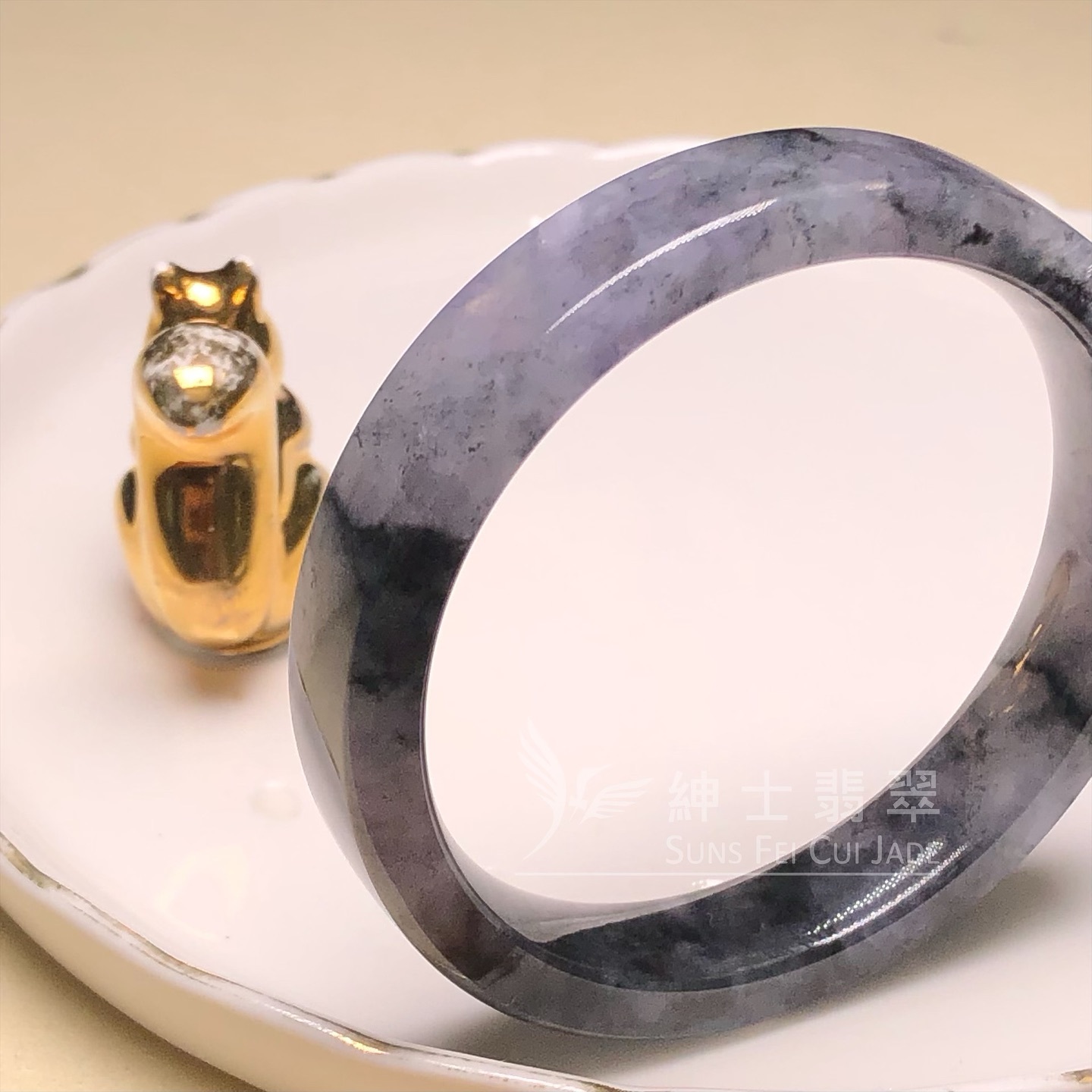 山水烏雞方鐲51.1mm