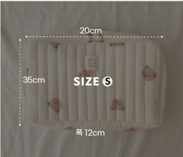 Dottodot 印花旅行包 (熊熊/橄欖)