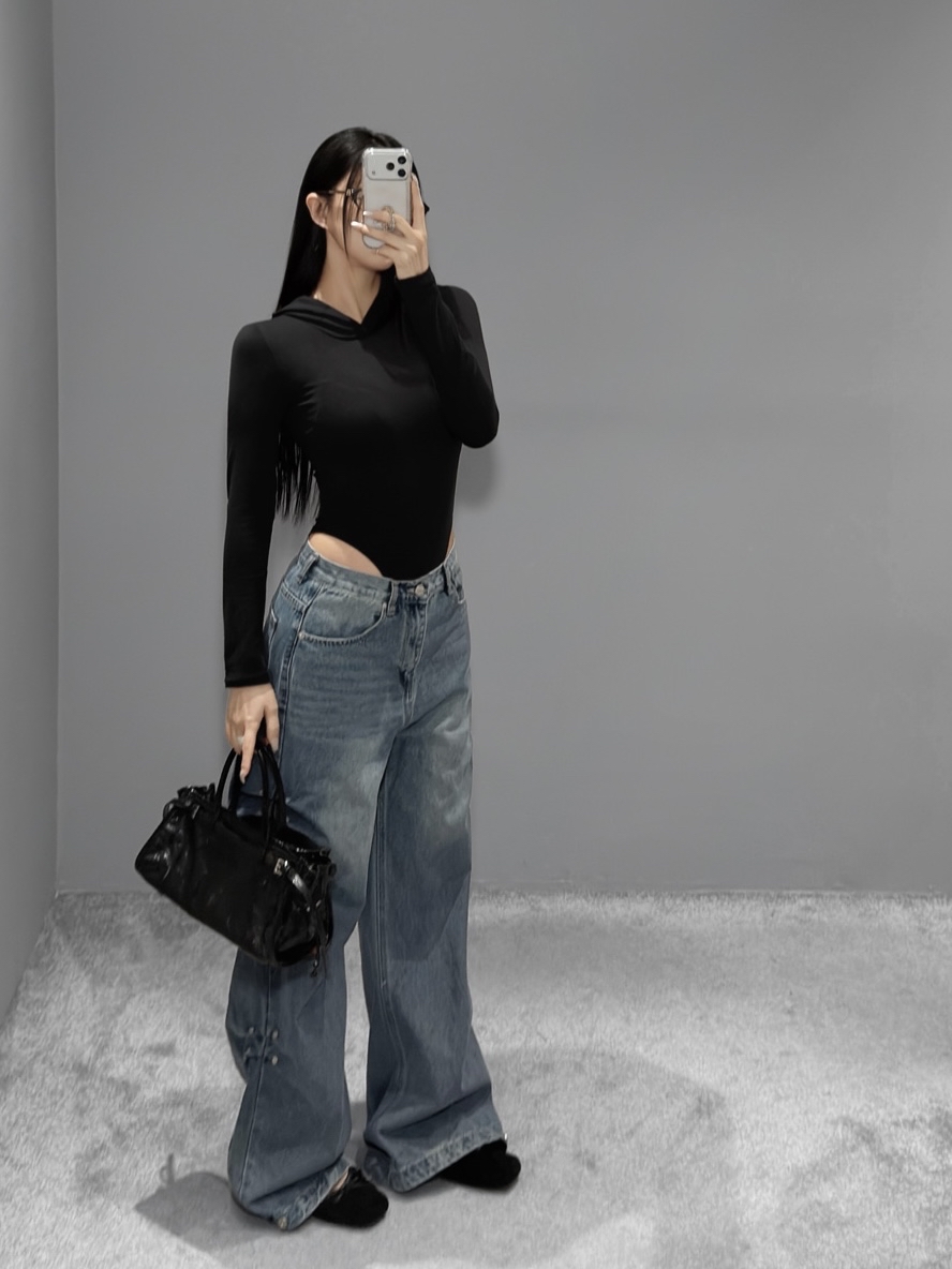 Solid Fitted Hooded Bodysuit