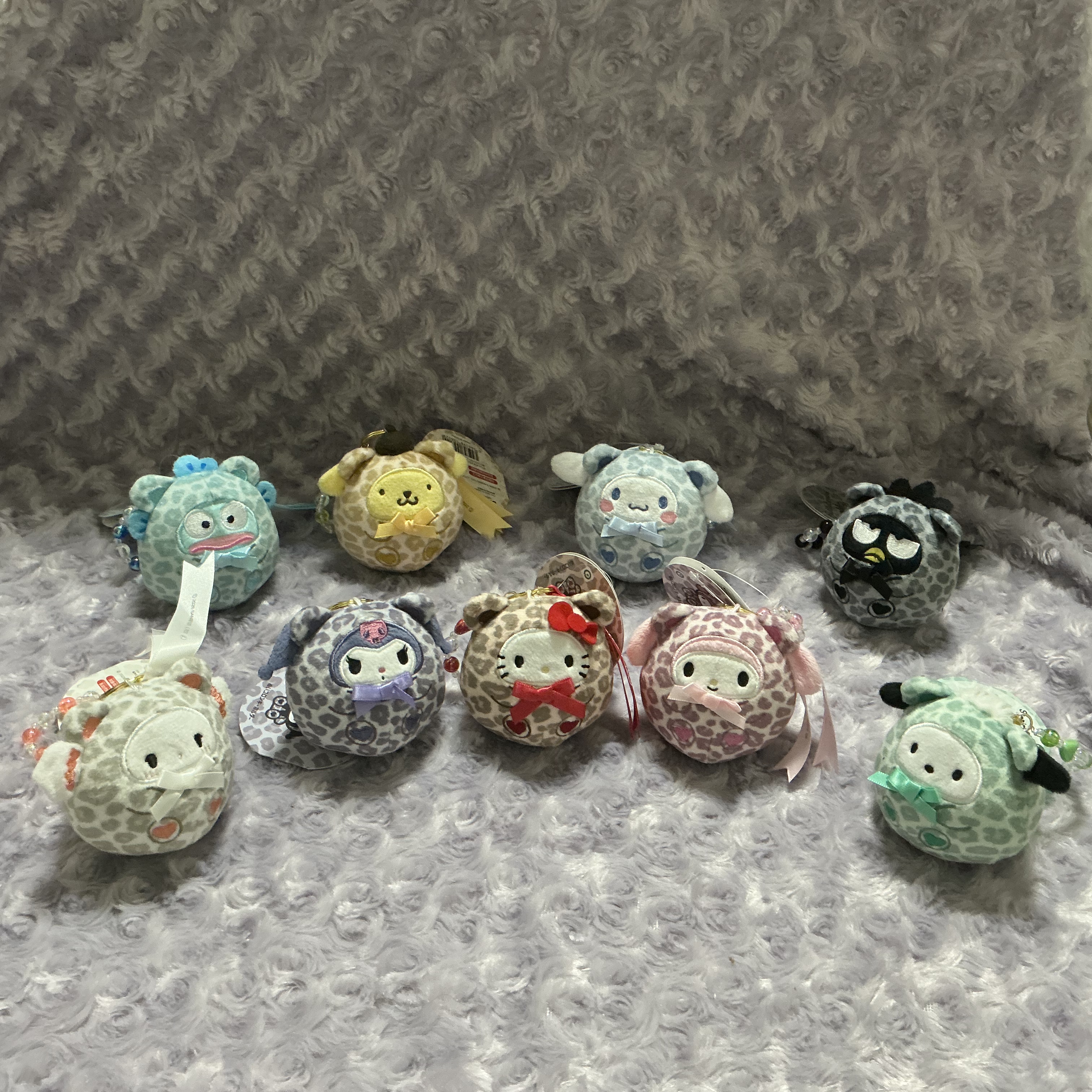 「現貨」Sanrio豹紋不倒翁公仔匙扣