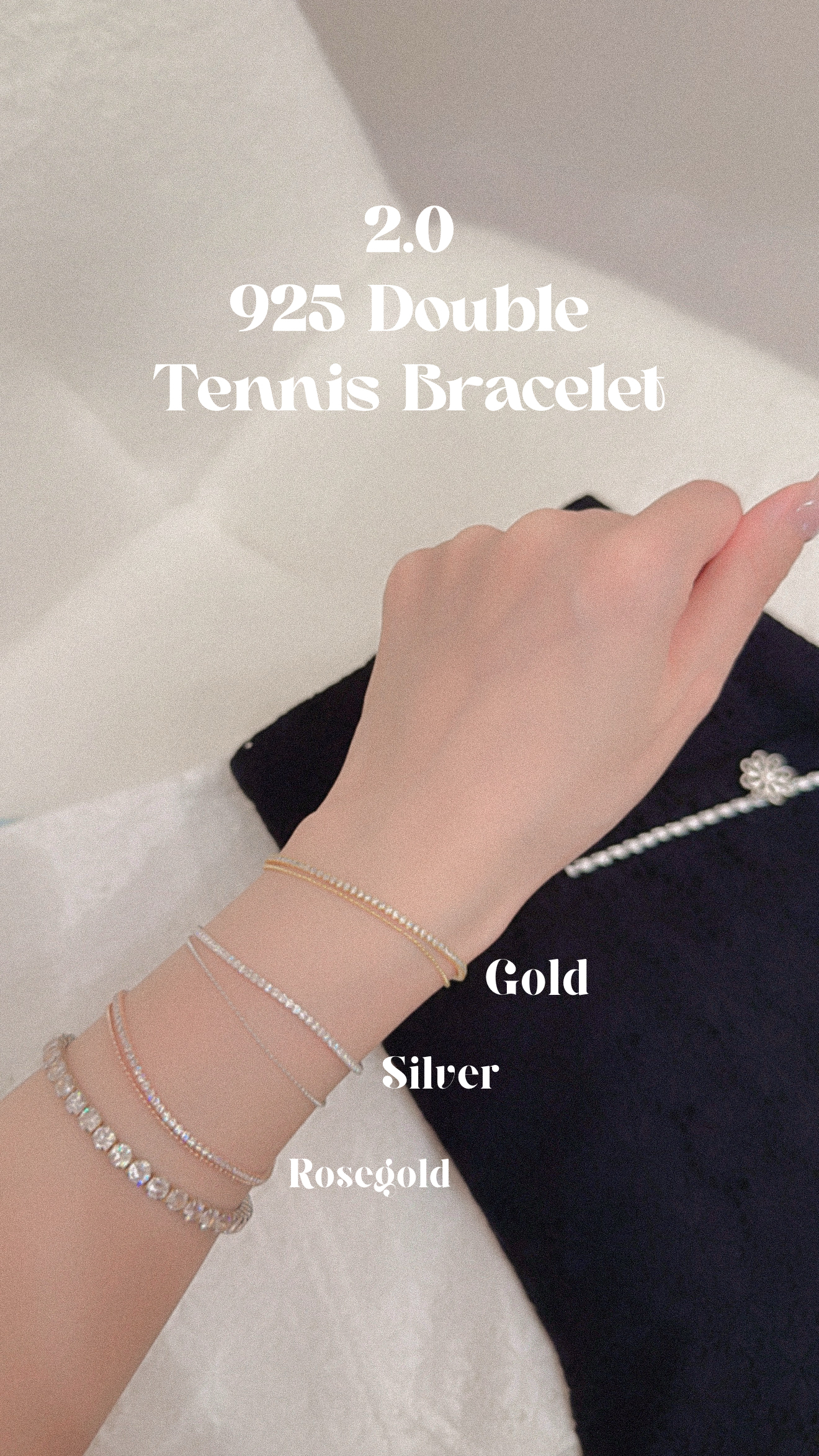 2.0 ✨925 Double Tennis Bracelet